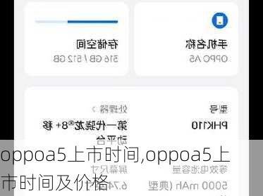 oppoa5上市时间,oppoa5上市时间及价格